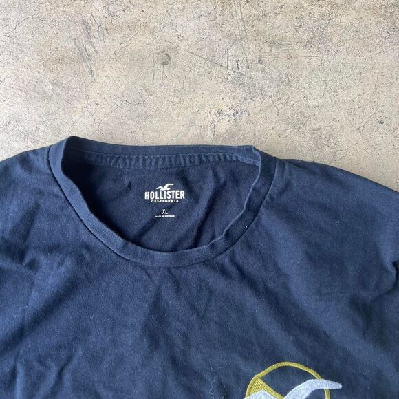 Hollister y2k Navy Long sleeve tee Mens size XL - Picture 2 of 2